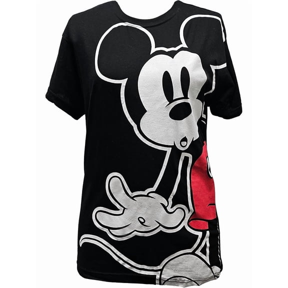 Disney Mickey Oh My Junior Oversized Fashion Tee Shirt, S-2XL (Women's)