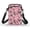 Roosters Hearts Gifts, variant on HELLHERO Cat Lover Floral Wreath Crossbody Sling Bags 2 Zippers Adults for Casual Travel 4.33"x1.97"x7.09"