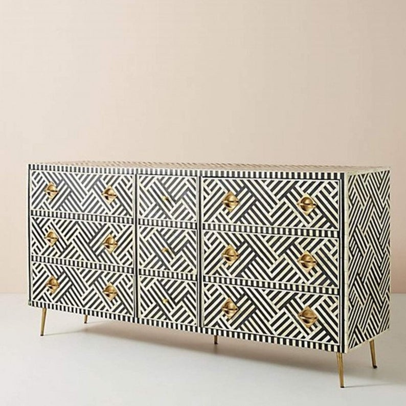 White bone inlay dresser Clearance