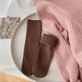 thumbnail image 2 of Clearance Under 10$! Comfortable And Breathable Solid Color Thickened Warm Mid Length Socks, 2 of 2