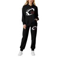 thumbnail image 4 of Women's Sweatsuits 2 Piece Game Day Football Print Hooded Track Suits Long Sleeve Fashion Travel Outfit Winter Clothes, 4 of 4