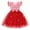 Red, variant on Girls Dresses Summer Casual Colorful Gradient Fish Scale Printed Fly Sleeve Bow Trim Tulle Ballet Dance Princess Dress Kids Leisure Wedding Party Ball Gown Dress Sundress,Orange,4-5 Years