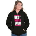 thumbnail image 4 of Best Mom Ever Cute Mothers Day Mommy Womens Plus Size Graphic Zipper Hoodie Brisco Brands 2X, 4 of 5