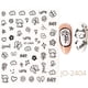 thumbnail image 1 of Pegatinas de dibujos animados en 3D para uñas de gato, calcomanía de manicura con diseño de tatuaje, Kawaii, cachorro, perro, Graffiti, animales, serie, nuevo, 1 of 4