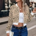 thumbnail image 6 of Women's Geometric Pattern Print Design Simple Long Sleeved Straight Casual Women's Jacket, 6 of 9