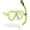 Clear/Lime, variant on Cressi Ocean Combo (Clear/Lime)
