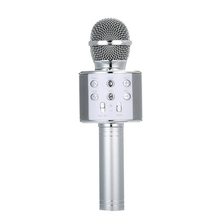BT Wireless Microphone Speaker Handheld Karaoke Mic Portable Music Player Singing Recorder KTV Microphones (Best Wireless Microphone For Preaching)