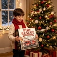 thumbnail image 7 of Fire Rescue Advent Calendar, 24-Day Christmas Advent Calendar with Fire Truck and Rescue Vehicle Designs, Daily Holiday Countdown Surprise Gift for Fire Truck Fans and Vehicle Lovers (F), 7 of 7