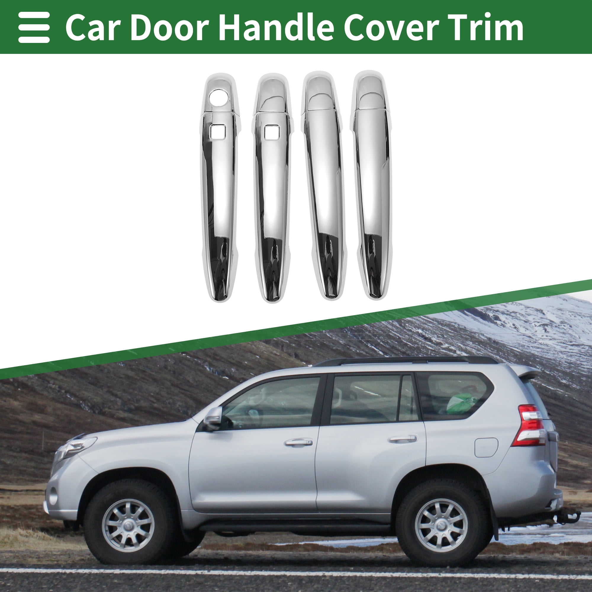 Unique Bargains Smart Car Door Handle Cover Trim for Toyota Highlander 2008-2013