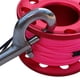 thumbnail image 3 of Carrete de dedo de aluminio ligero para buceo con escafandra autónoma, línea de carrete, doble extremo a presión rojo, 3 of 9
