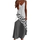 thumbnail image 2 of ICHUANYI Clearance Women Fashion Sling V-neck Sleeveless Stripe Printing Slim Beach Long Dress(Gray, L) ICHUANYI WER2023081112527, 2 of 5