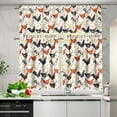 thumbnail image 5 of Rooster Chicken Kitchen Curtains 3 Pcs Short Farmhouse Kitchen Curtains and Valances Set Bathroom Window Curtains Accessories, 5 of 6