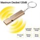 thumbnail image 5 of 2 Pack Emergency Whistle - Gold Silver Double Tube Outdoor Survival Whistle, 5 of 5
