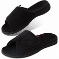 thumbnail image 1 of wonima44 Women's Adjustable Open Toe Non-Slip Indoor Slip on Arch Support Slippers, 1 of 1