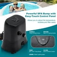 thumbnail image 2 of Lilypelle 72" X 72" X 26" Inflatable Hot Tub, 4 Person Portable Blow Up Hot Tub Square Portable Outdoor Spa with 130 Bubble Jets and Built in Heater Pump, Filter, 2 of 9