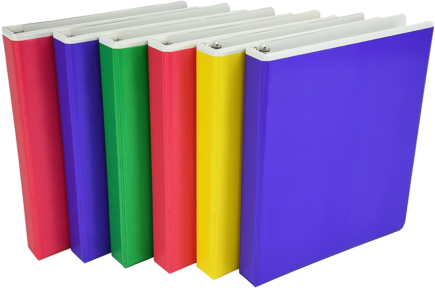 Samsill Fashion Color Pocket Tinted Overlay 3 Ring Binder, 1 Inch Round