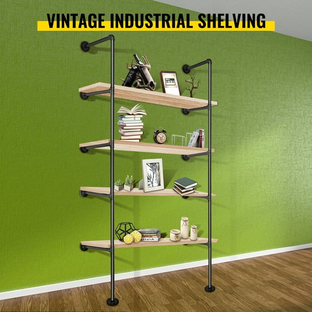 Black pipe sale bookcase