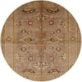 thumbnail image 1 of Ahgly Company Machine Washable Indoor Round Industrial Modern Brown Sand Brown Area Rugs, 4' Round, 1 of 7
