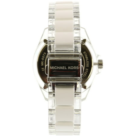 Michael Kors Women's Wren MK6675 Silver Silicone Quartz Fashion Watch
