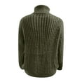 thumbnail image 2 of UTSJKR Cable Knit Sweaters for Women Long Sleeve Sweaters 2024 Fall Fashion Clothing Classic Solid Turtleneck Pullover Tops Casual Loose Fit Oversized Chunky Jumper Knitwear Army Green XL, 2 of 5