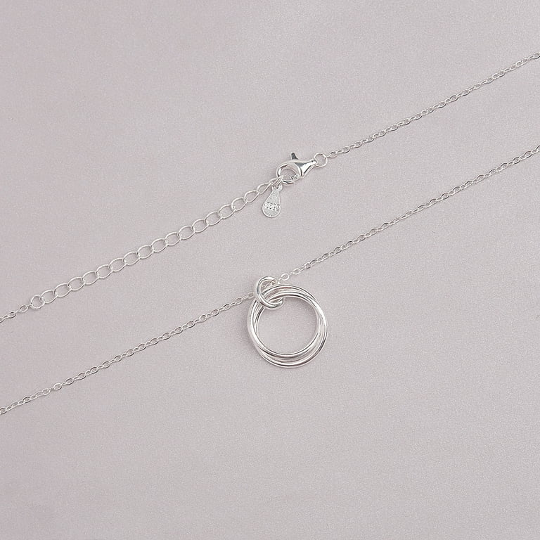 Anavia Birthday Gift for Girlfriend, Double Circle Necklace, Necklace for  Girlfriend, Gifts for Girlfriend, Girlfriend Birthday Gift, Anniversary  Gift, Valentines Day Gift For Her- [Silver] 