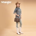 thumbnail image 6 of Wrangler Tote Bag for Women Crossbody for Ladies Purse Fringe Western Purse Vintage Handbags, Coffee, 6 of 6