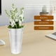 thumbnail image 3 of Rustic Flower Bucket Silver Iron Decorative Flower Vase for Storage Use, 3 of 4