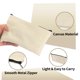 thumbnail image 3 of 2pcs Canvas Bags,Pencil Case,Makeup Bag,Blank Zipper Pencil Pouch for School Supplies,Office Supplies,Home,DIY,Cosmetic Bag, 3 of 5