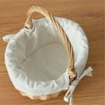 thumbnail image 7 of Huayishang Fresh-Keeping Bag Flower Girl Baskets Handwoven Basket with Handles Woven Eggs Candy Basket for Home Garden Decor, Kitchen Essentials Clearance Sale Khaki, 7 of 7