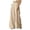 Khaki, variant on ZQUUVOU Women's Wide Leg Pants Solid Color Loose And Comfortable Cotton Linen Casual Pants Black