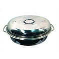 thumbnail image 3 of R & B Import Stainless Steel Oval Roasting Pan with Lid, 3 of 6