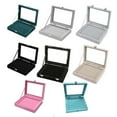 thumbnail image 3 of paramount Lints Jewelry Organizer Storage Box Earrings Necklace Holder Case Pink, 3 of 6
