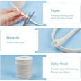 thumbnail image 4 of shiyou-27 Yards Papayawhit Flat Cotton Drawstring, 6mm Soft Drawstring Replacement, Double Layer Hollow Drawcord for Hoodie Sweatpants Sweatshirt, 4 of 4