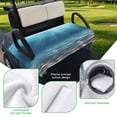 thumbnail image 5 of Golf Cart Seat Covers for 2 Seater,Ocean Blue Microfiber Cart Seat Towel Blanket,Underwater Sun Light Coastal Sea Scenery Absorbent Breathable Non Slip Bench Seats Protector for Golf Course 51"x31", 5 of 9