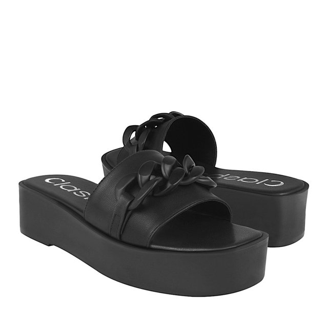 SANDALIAS DAMA CLASBEN 126743 SIMIPIEL NEGRO Clasben 126743