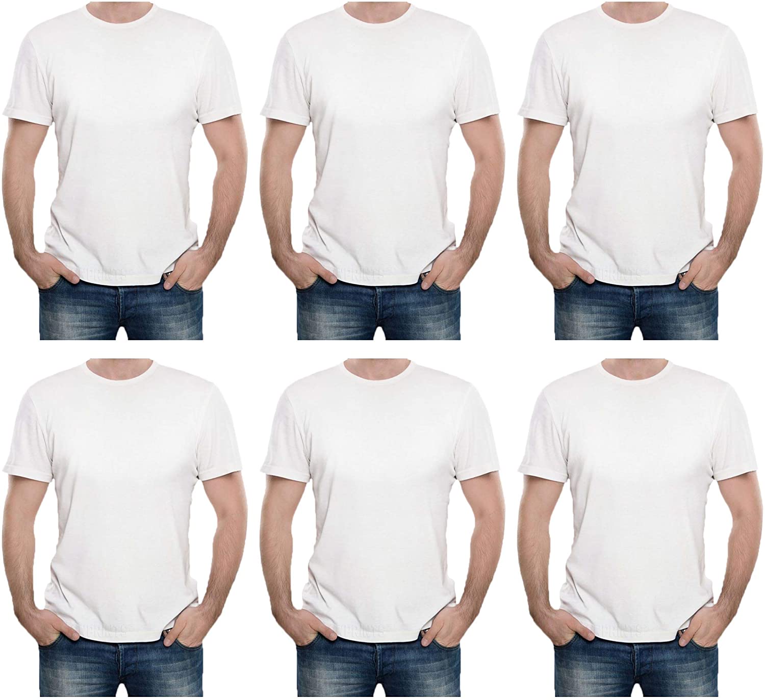 SOCKS'NBULK Mens Cotton Crew Neck Short 