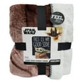 thumbnail image 3 of Star Wars The Mandalorian: Good Side Disney Cloud Sherpa Throw Blanket, 50 x 60 inches Green, 3 of 5