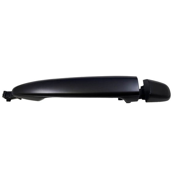 PT Auto Warehouse TO-3181S-RER - Outer Exterior Outside Door Handle, Smooth Black - Rear (Left = Right) Fits select: 2005-2015 TOYOTA TACOMA, 2003-2009 TOYOTA 4RUNNER