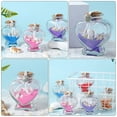 thumbnail image 2 of Masteelf Heart Shaped Glass Bottles with Cork Stoppers for DIY Crafts and Home Decor Small Transparent Bottles 5 Pieces, 2 of 8