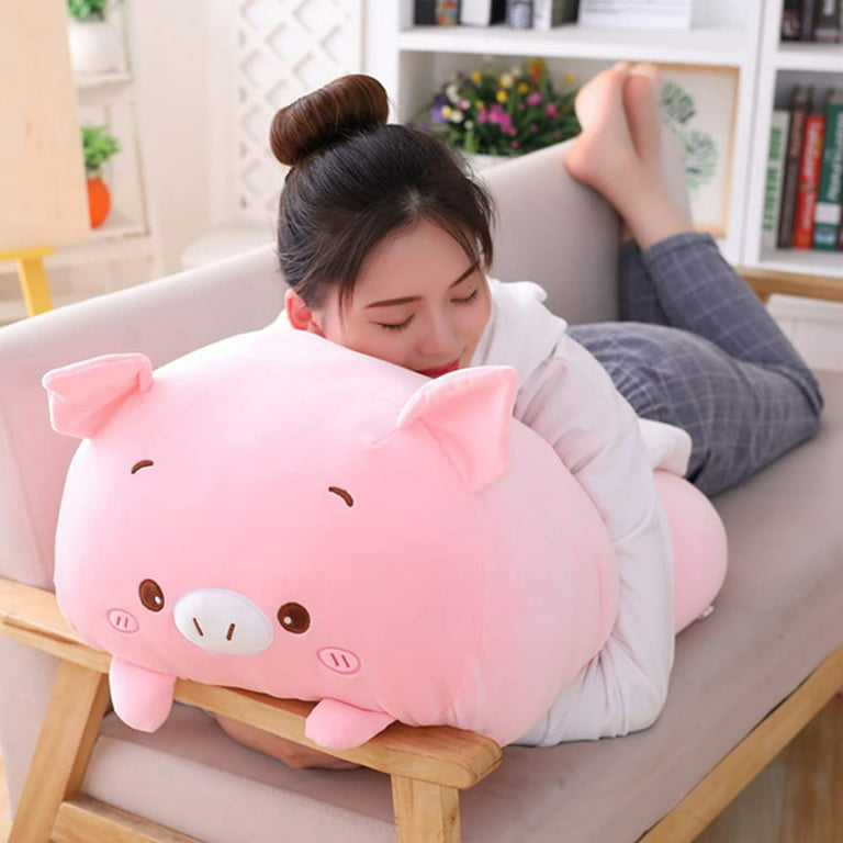 Cute Pig Body Pillow,Pig Stuffed Animal Body Pillow,Soft Pig Plush Hugging  Pillows,Kids Sleeping Kawaii Pillow,Gift For Kids And Girlfriend(9inch) -  