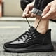 thumbnail image 4 of Zapatos de cuero para hombre, casuales, deportivos, de otoño, con estampado de cocodrilo, para hombre, superficie de cuero que combina con todo, impermeables, antideslizantes, superficie lisa,, 4 of 6