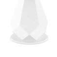 thumbnail image 4 of Glass Top Round Dining Table with Geometric Pedestal Base, White-Saltoro Sherpi, 4 of 5