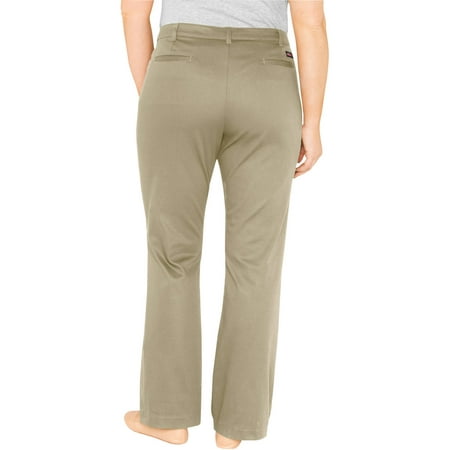 Genuine Dickies - Women's Plus Size Relaxed Boot Cut Pants - Walmart ...