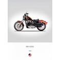 thumbnail image 2 of Rogan, Mark 25x32 White Modern Wood Framed Museum Art Print Titled - Harley Davidson XR 1000 1984, 2 of 4