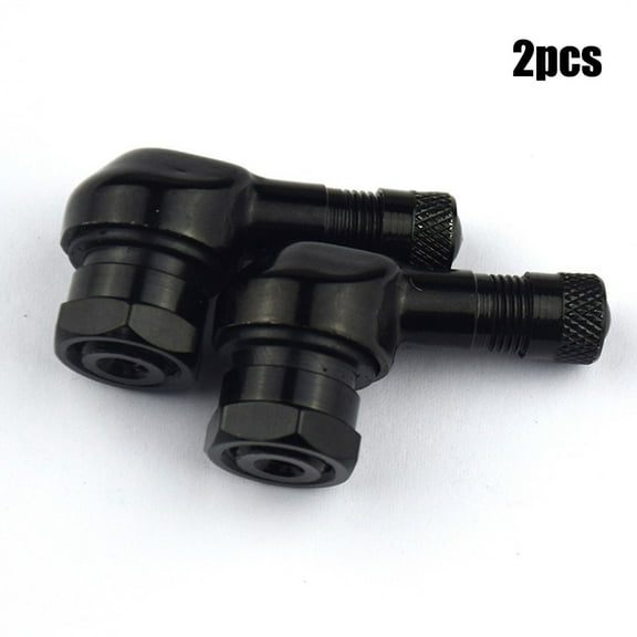 2Pcs Cnc Motorcycle 90 Degree Angle Wheel Tire Stem Tubeless Valve Aluminum