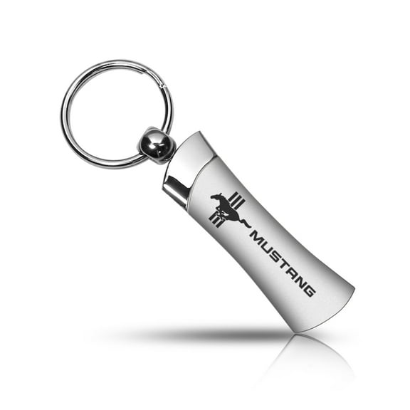 Ford Mustang Tri-Bar Blade Key chain (Silver)