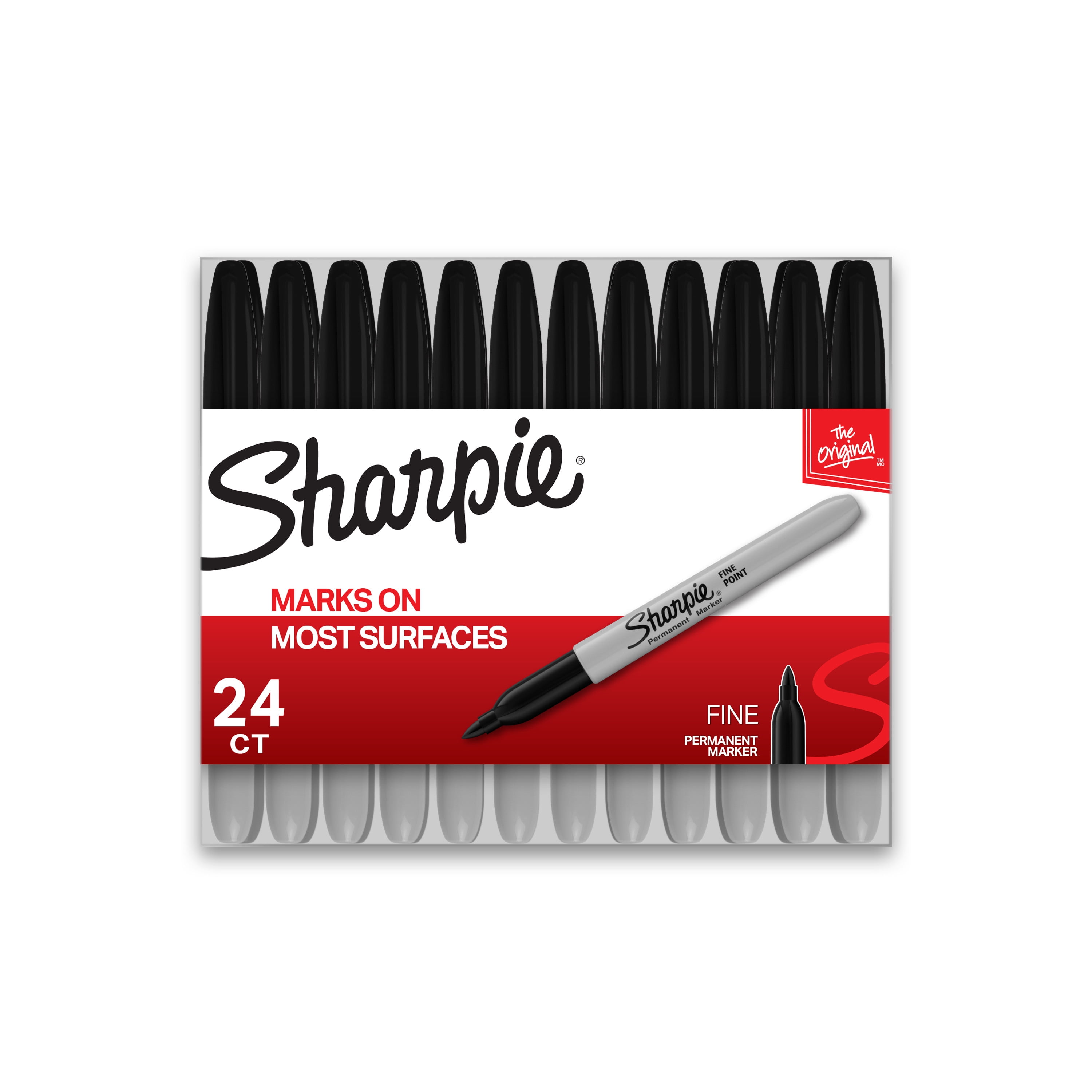 Microbe Separately Arctic Sharpie Permanent Markers, Fine Point, Black, 24 Count - Walmart.com