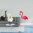 thumbnail image 2 of estatua de cisne,Estatuas y figuritas de cisne de cerámica modernas Esculturas,Escultura de animales Decoración centro de mesa,Estatua de estaca de jardín,Adorno de flamenco para, 2 of 8