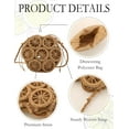 thumbnail image 2 of CAILDANL Crossbody Straw Bags for Women, Hollowed-out Lemon Hand Woven Shoulder Bag with Rattan Strap, Trendy 2025 Beach Purses, 2 of 6