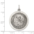 thumbnail image 2 of 925 Sterling Silver St. Christopher Medal, 2 of 5